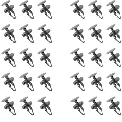 10-50 Piezas Clips de Coche Remaches de Plástico de 8 mm para Revestimientos de Paso de Rueda Parachoques Clips de Plástico para Molduras Hebilla de Guardabarros Remache de Empuje