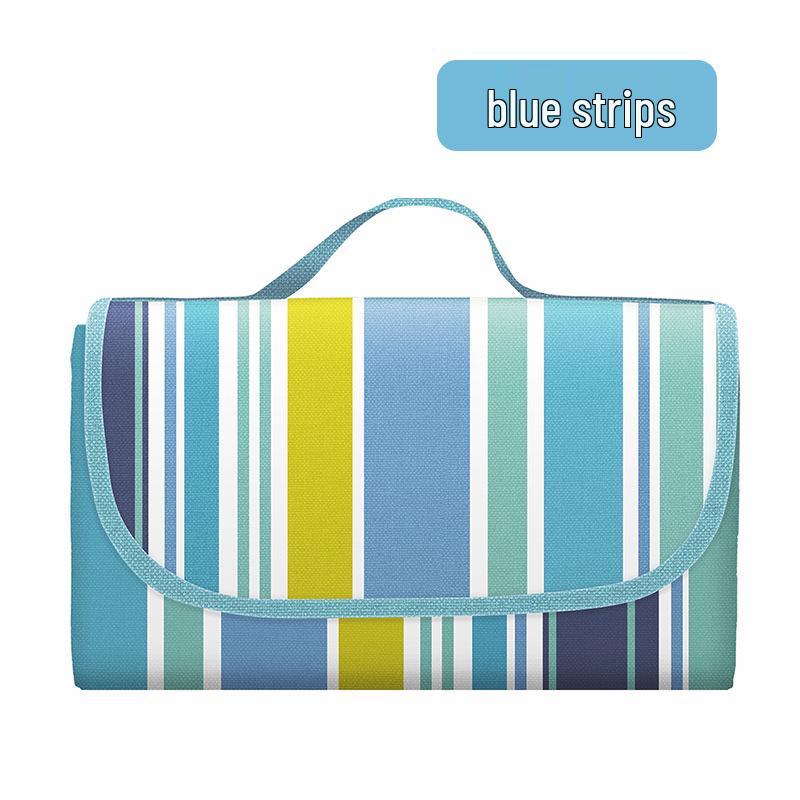 Portable Waterproof Picnic Mat - 600D Oxford Cloth, Thickened, Moisture-Proof, Foldable, Hand-Held