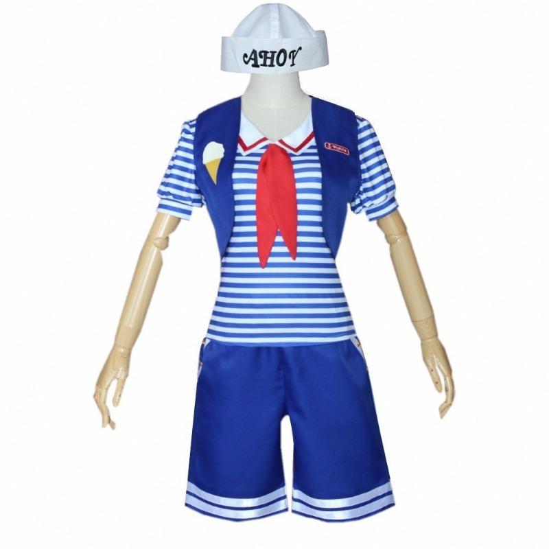 

Хэллоуин тринги Костюм Очень странные дела Костюм продавца мороженого XS