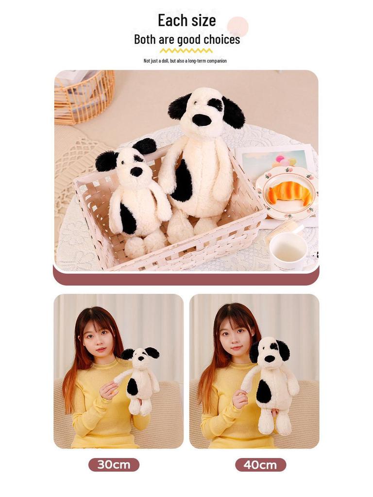 Shy Pirate Spotted Puppy Plush Toy - Soft Comfort Doll for Children and Girls