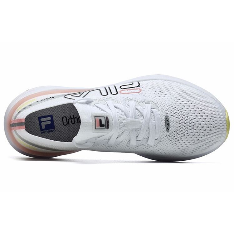 Fila Athletics Fashionable Fabric Low-Top Running Shoes Women Sneaker White A12W122202FWT