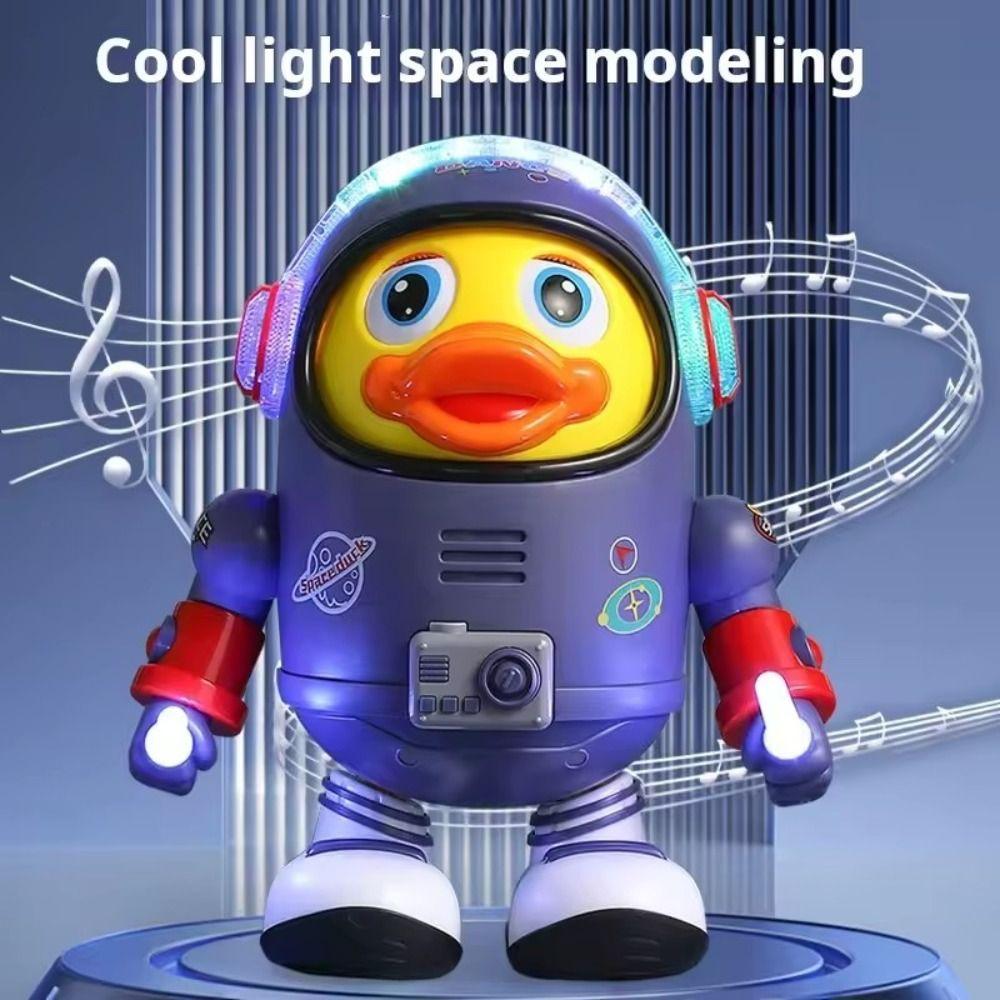 Interactive Electric Dance Space Duck Plastic Duck Musical Interactive Toy Desktop