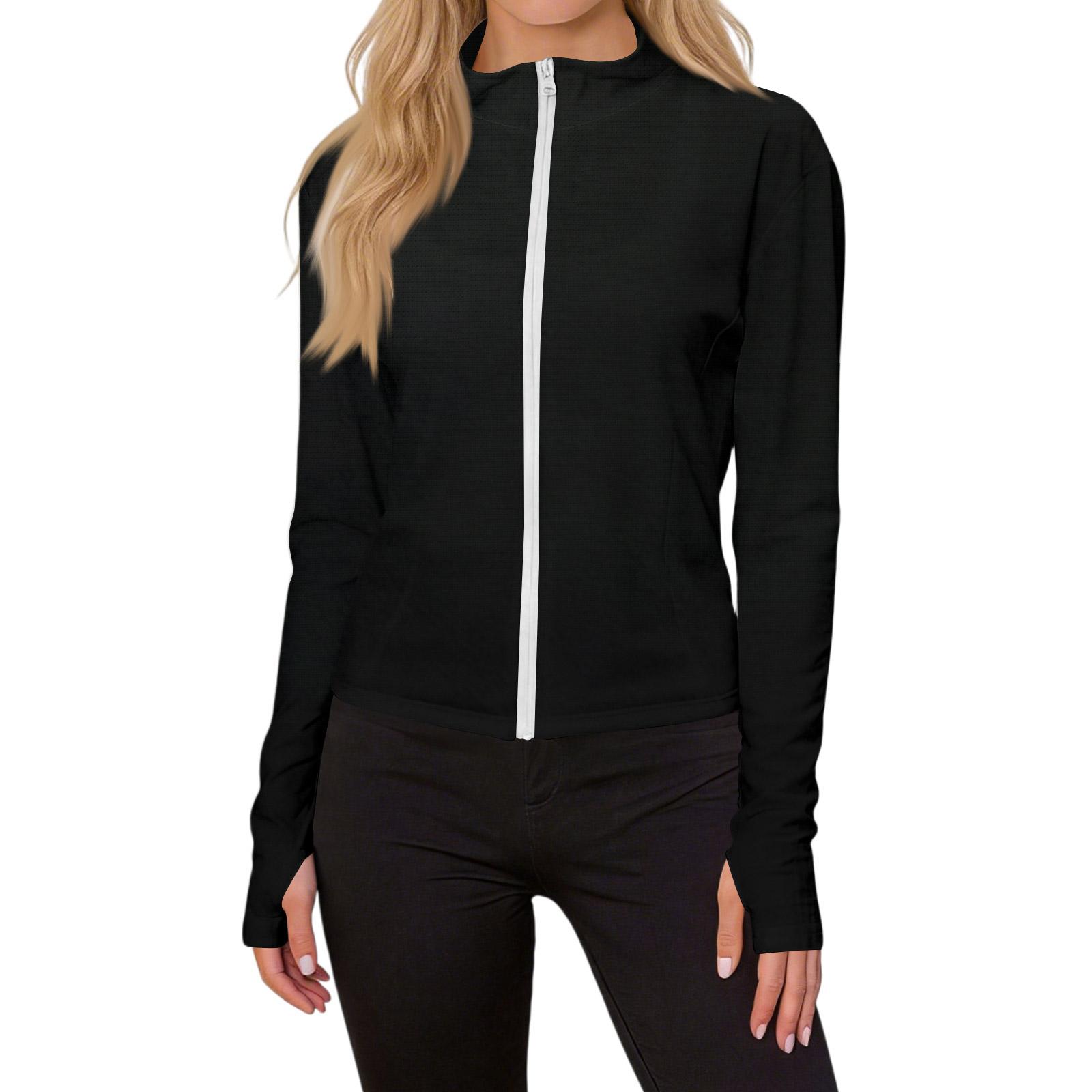 

Женская цветная одежда от солнца, легкая рубашка с длинным рукавом от солнца, топ XXXXXL чёрный