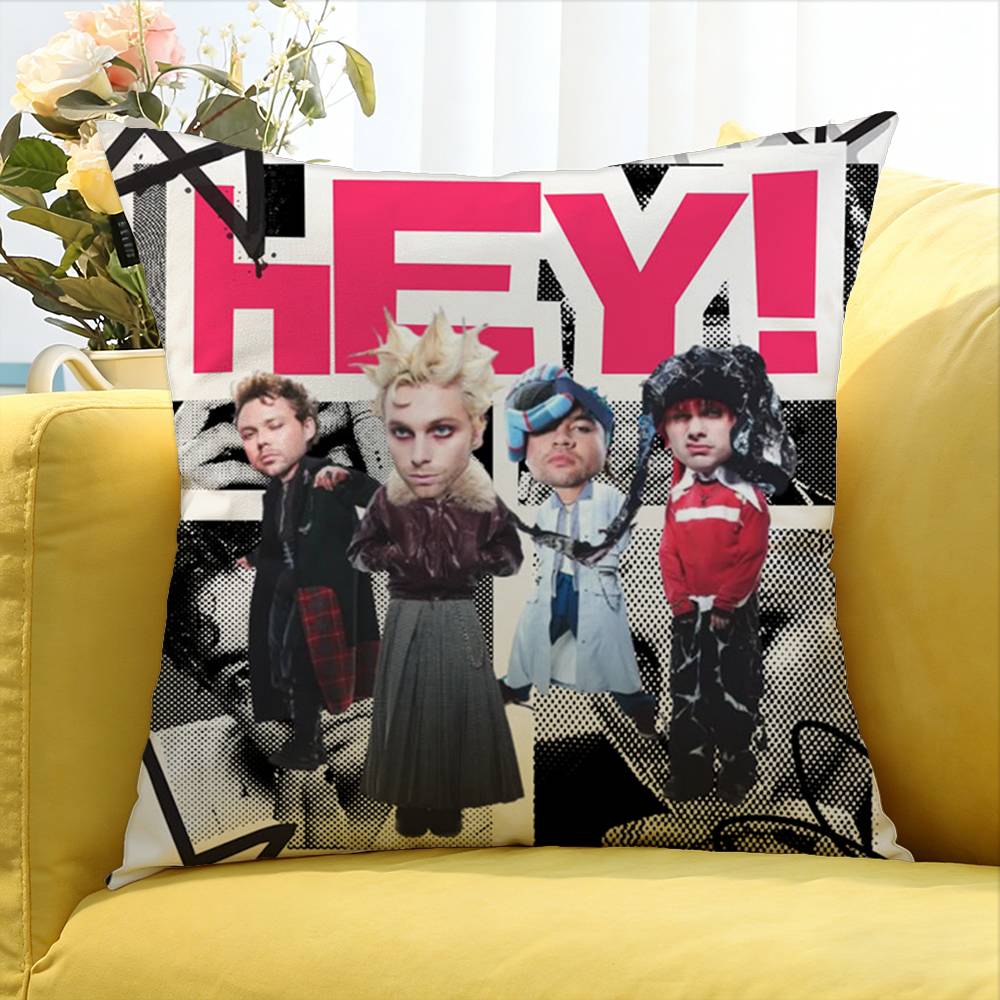 5 S-Seconds Of Summers 5-Sos Various Sizes Square Pillow Case For Car Home Bedchamber Decor