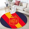 Spain National Football Team2 Round Area Rug,Carpet Rug for Living Room Bedroom Sofa Playroom Decor,Non-slip Floor Mat