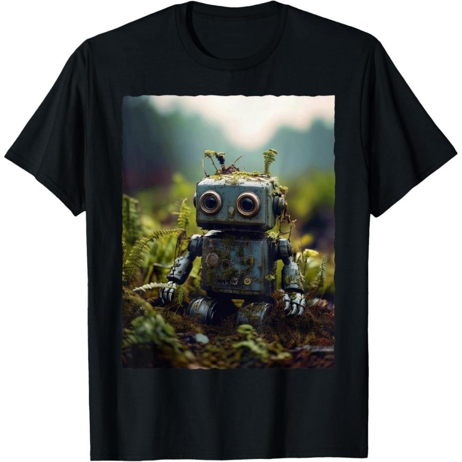 

Cute little Robot in Nature T-Shirt XXXXXL чёрный
