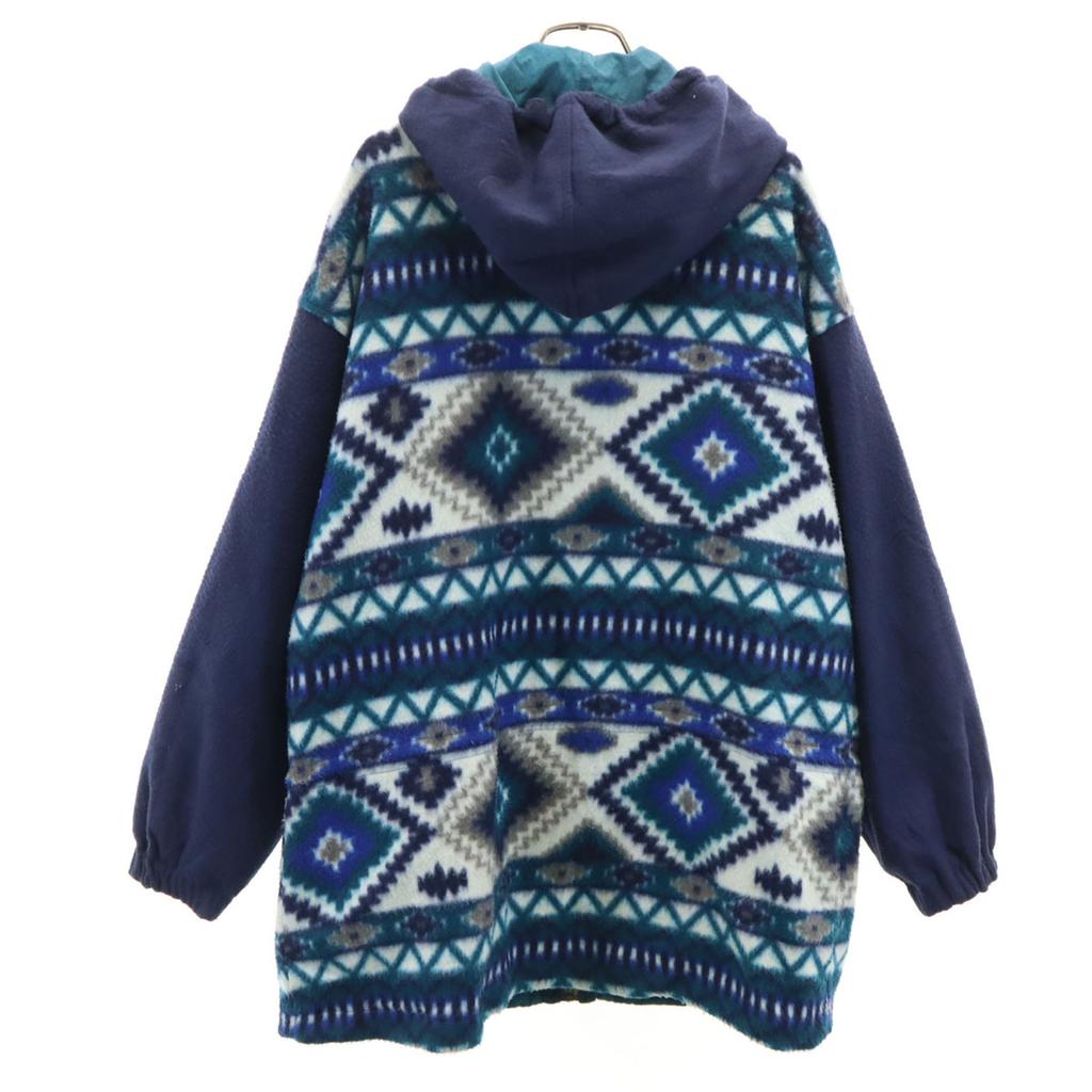 British Mist 90s Old Jacket M Blue Green Reversible Men's Used