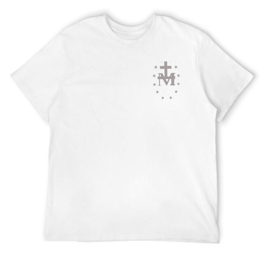 Miraculous Medal Drawing T-Shirt clothes anime clothes oversize t-shirts man new edition t shirts for men cotton