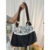 Casual Floral Cotton Patchwork Embroidered Bag For Daily Use With Lock Closure