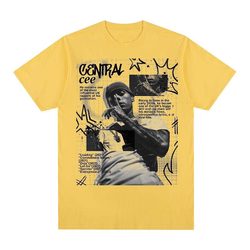 Central Cee Vintage Tshirt UK Rap Digga D Stormzy Kendrick Cotton Unisex T shirt New TEE TSHIRT Womens tops