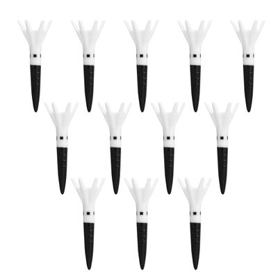 Used by Rikuya DAIYA GOLF Tomahawk Tee BW Short 12 Pieces Increased Flying Distance Heavy Duty Hard To Break Easy To Find Conforms To Golf Rules Made