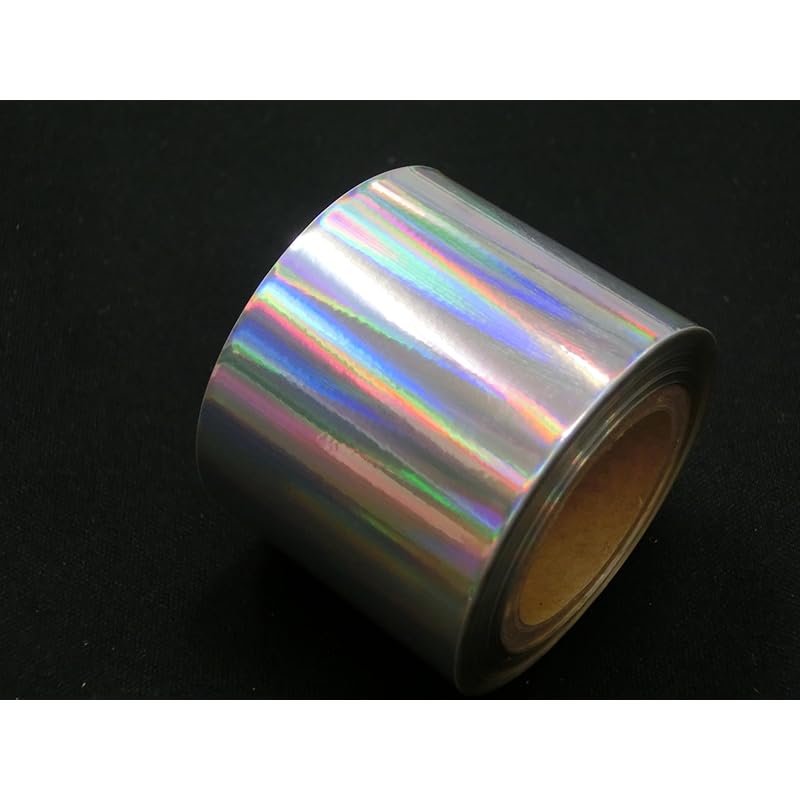 

Murata gold leaf gleam foil For sparkling foil stamping machines hot stamp hologram foil (Silver/plain) [For leather craft/genuine leather/leather]
