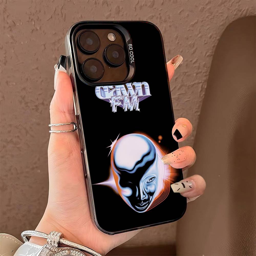 Singer The Weekend Phone Case for iPhone 17 17Air 16 15 14 13 12 11 Pro Max Plus Colorful Silver