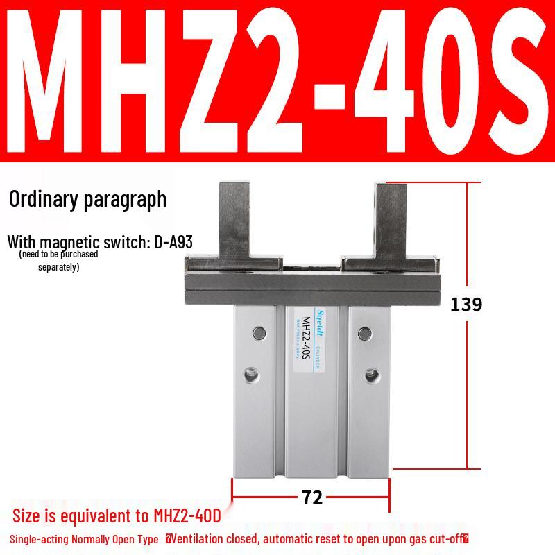 MHZL2 Pneumatic Finger Cylinder Parallel Manipulator Gripper MHZ2/HFZ Series