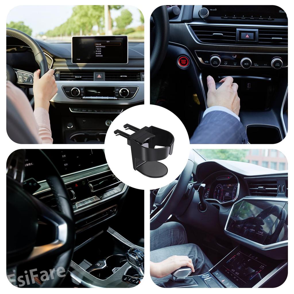 EsiFare Car Drink Holder Beverage Bottle Holder Cup Holder 8.5cm Inner Diameter Air Conditioner