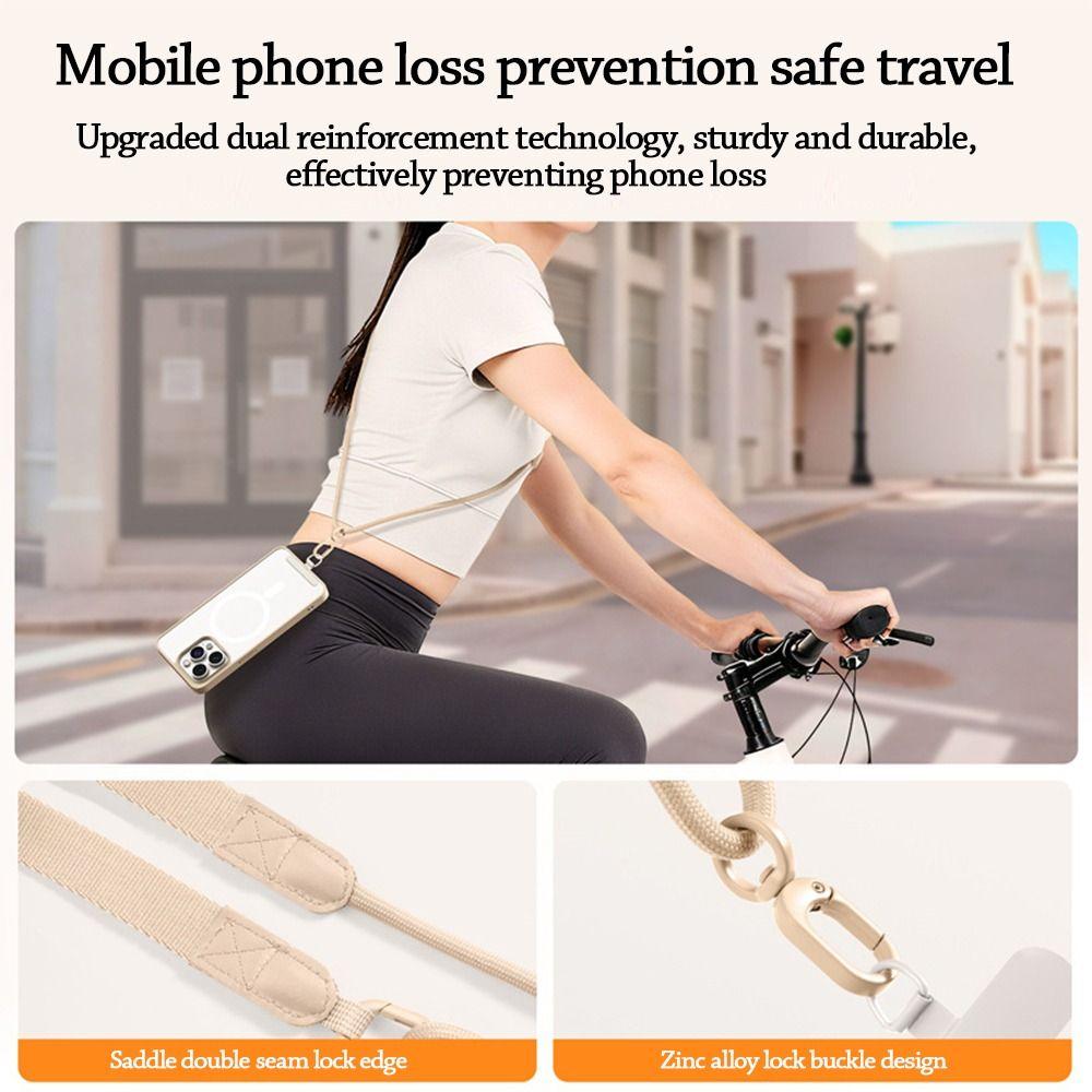 Verstellbare Länge Handy-Lanyard mit Dichtung Handtaschenriemen Tragbare Hängeschnur für Unisex