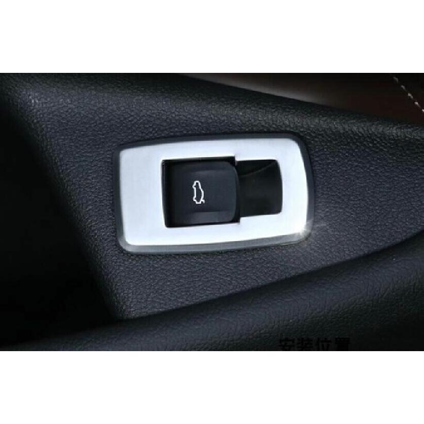 ABS Silver Tailgate Rear Door Button Cover Trim For BMW 5 Series G30 2018-