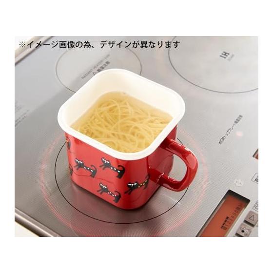 Toyoro Plune Enamel Multi Square Pot Apples Size: Approx. W17.8 D14 H11.8 YJ-816