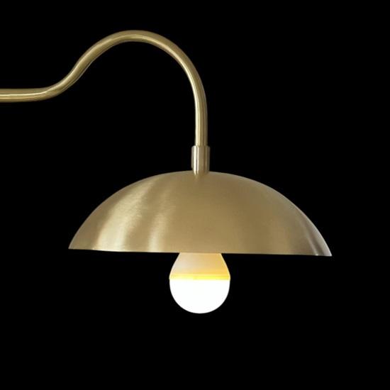 Aldorno Linear Shade Pendant Chandelier Elegant Lighting Fixture for Dining Room or Living Room, Modern Stylish Hanging Light