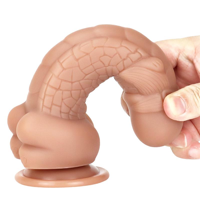 Anal Plug Female Soft and Shaped Stimulating Anal Dilatation Anal Silicone Penis Simulation Fake Penis Masturbation Device