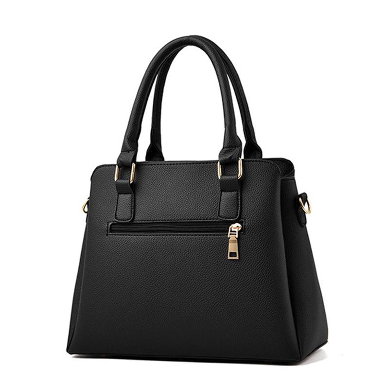 The New Solid Color Embroidered Shoulder Bag Simple and Retro Handbag Trendy Luxury Multi-port Crossbody Bag