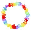 10pcs/set Hawaii Wreath Party Leis Flower Garland Hawaiian Necklace Torpil Hawai Floral Farmhouse Decor Hawaiian Fabric