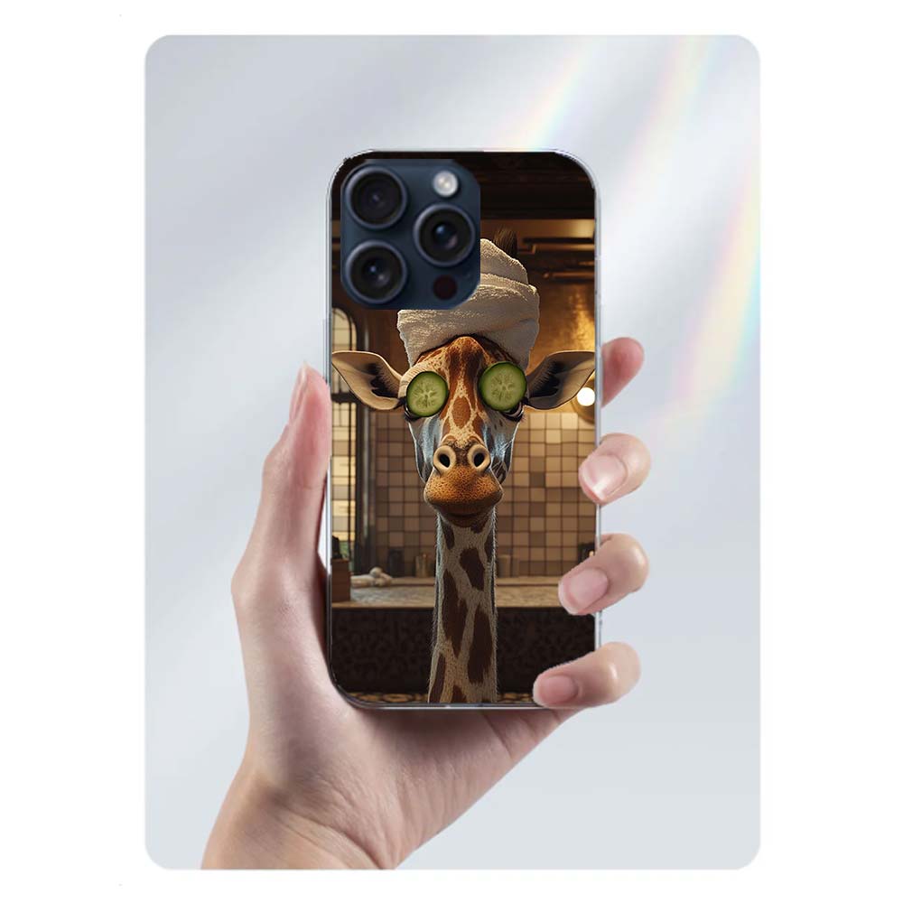 Giraffes Have Long Necks Clear Phone Case For Iphone 17 Air 16 Pro Max 15 Pro 14 Plus 17E 16E 11 13 12 Mini Cover Cases Fundas C