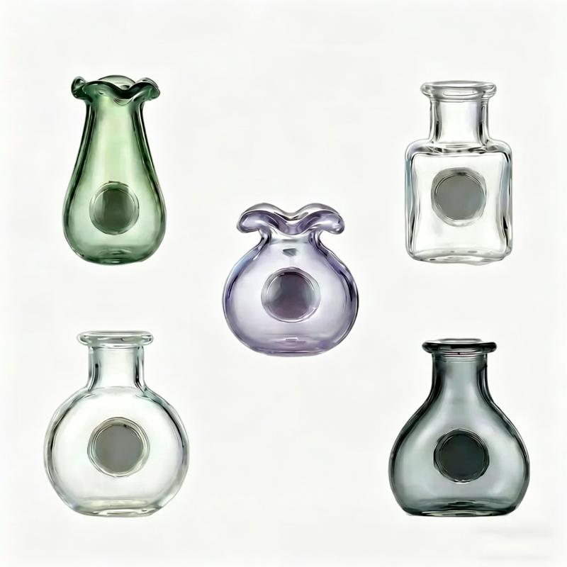

Lovely Mini Ceramic Vase Fridge Magnets 5/8-Piece Set Nordic Creative Decor For Kitchen Office Room Perfect Gift For Friend Mom C