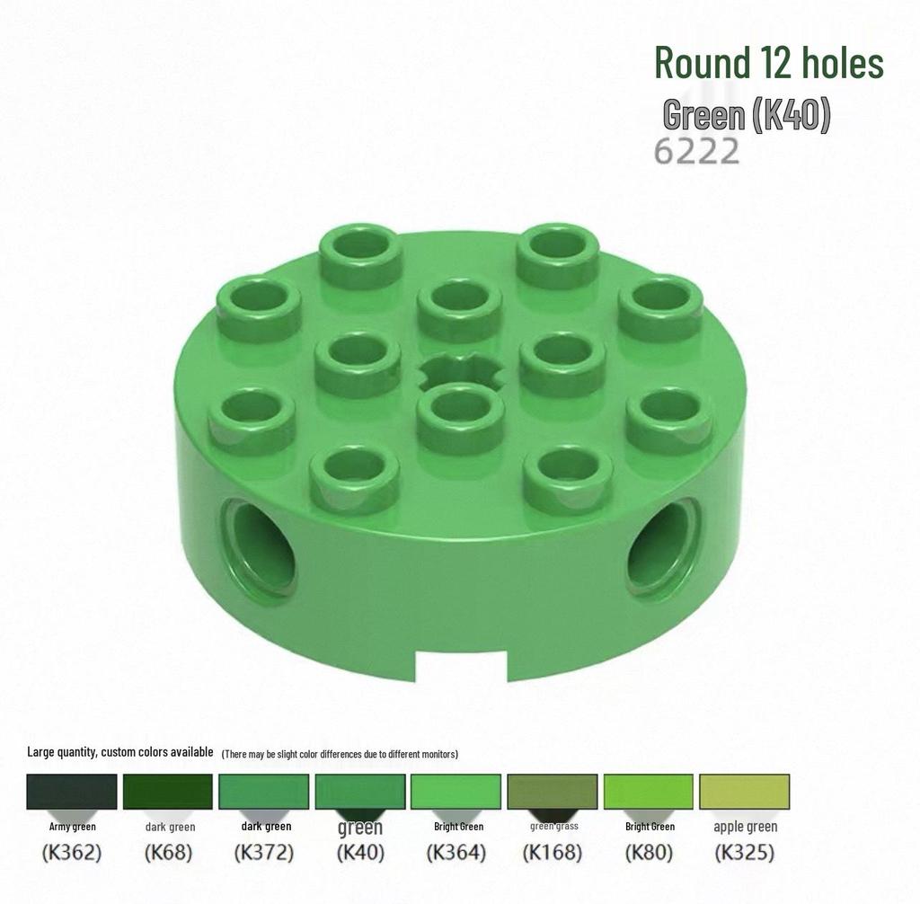 Compatible 6222 Axle Hole Cylinder Brick for Lego MOC, Small Particle Building Block