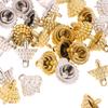 50/100Pcs Pendant Set Balls Charms Pendants Caps Decoration Holder Sphere Stand Replacement Creative Accessory Christmas Parts
