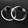 1 Pair Car Front Headlight Lamp Cover Trim Fit for Jeep Wrangler 20072017Bright Color