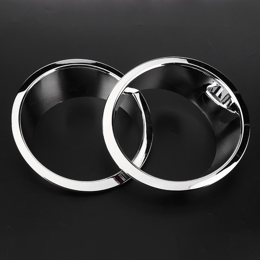 1 Pair Car Front Headlight Lamp Cover Trim Fit for Jeep Wrangler 20072017Bright Color