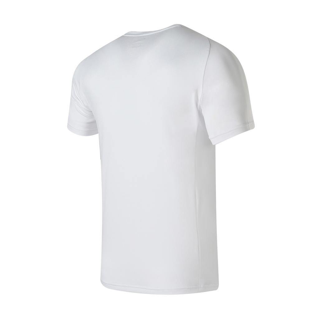 Li-Ning Fitness Series Round Neck Pullover Solid Color Short Sleeve T-Shirt Men Tops White ATSU917-2
