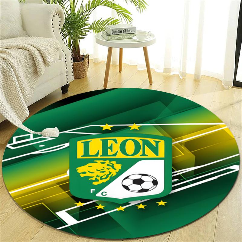 Personalized Leon logo Round Chair Office Rug - Perfect for Mat, Office Chair & More - Ideal Gift for Birthdays and Holidays