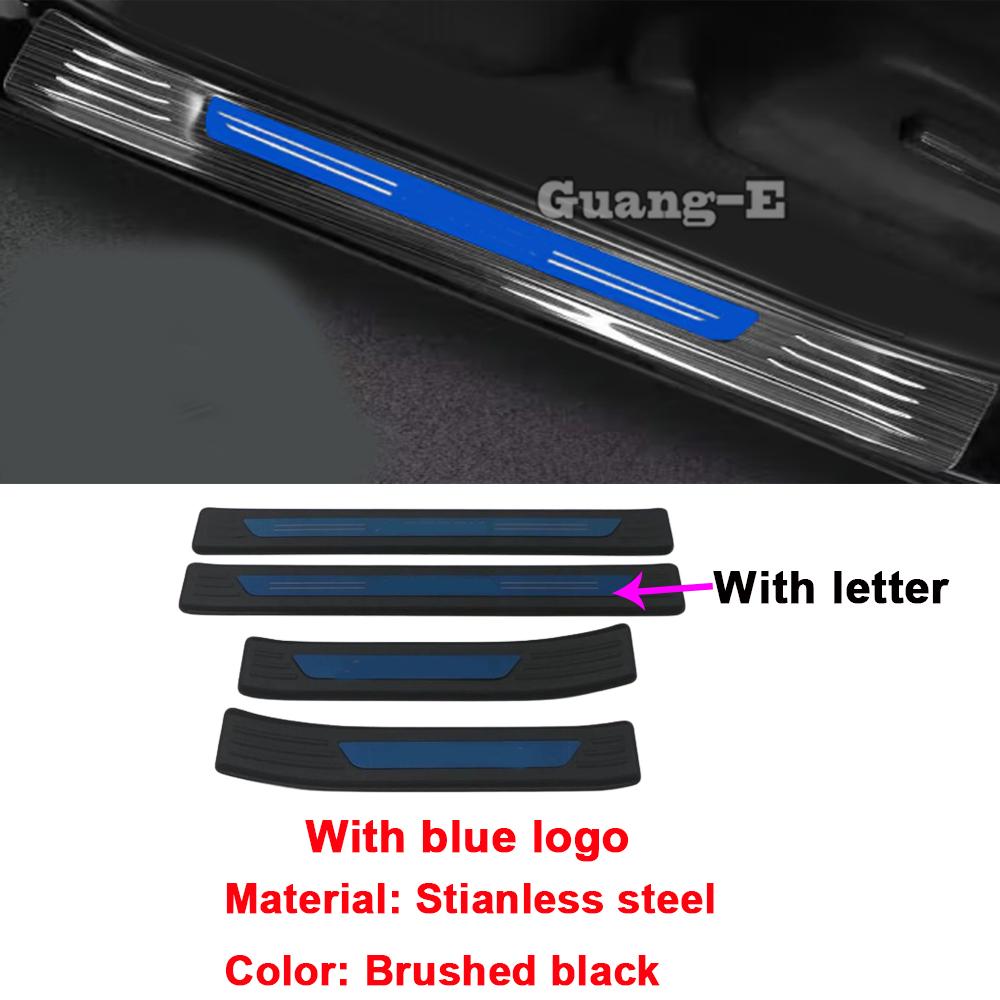 For Mitsubishi AIRTREK   2024+ Door Sill Scuff Plate Cover Trim Threshold Pedal Strip Stainless Steel Accessories