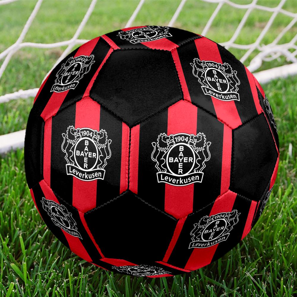 Pallone da Calcio Indoor Bayer 04 Leverkusen Colorato Cucito a Macchina PVC Taglia 5 Pronto per Allenamento di Squadra e Competizione Resistente Rimbalzo Elevato Fantastico Regalo Sportivo