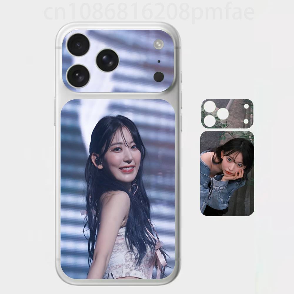 Japanese pop idol M-Miyawaki Sakura Premium Skin Wrap for iPhone 17 Pro/Max, Back Frame Camera Protective Decal (Not Case) iPhone17pro