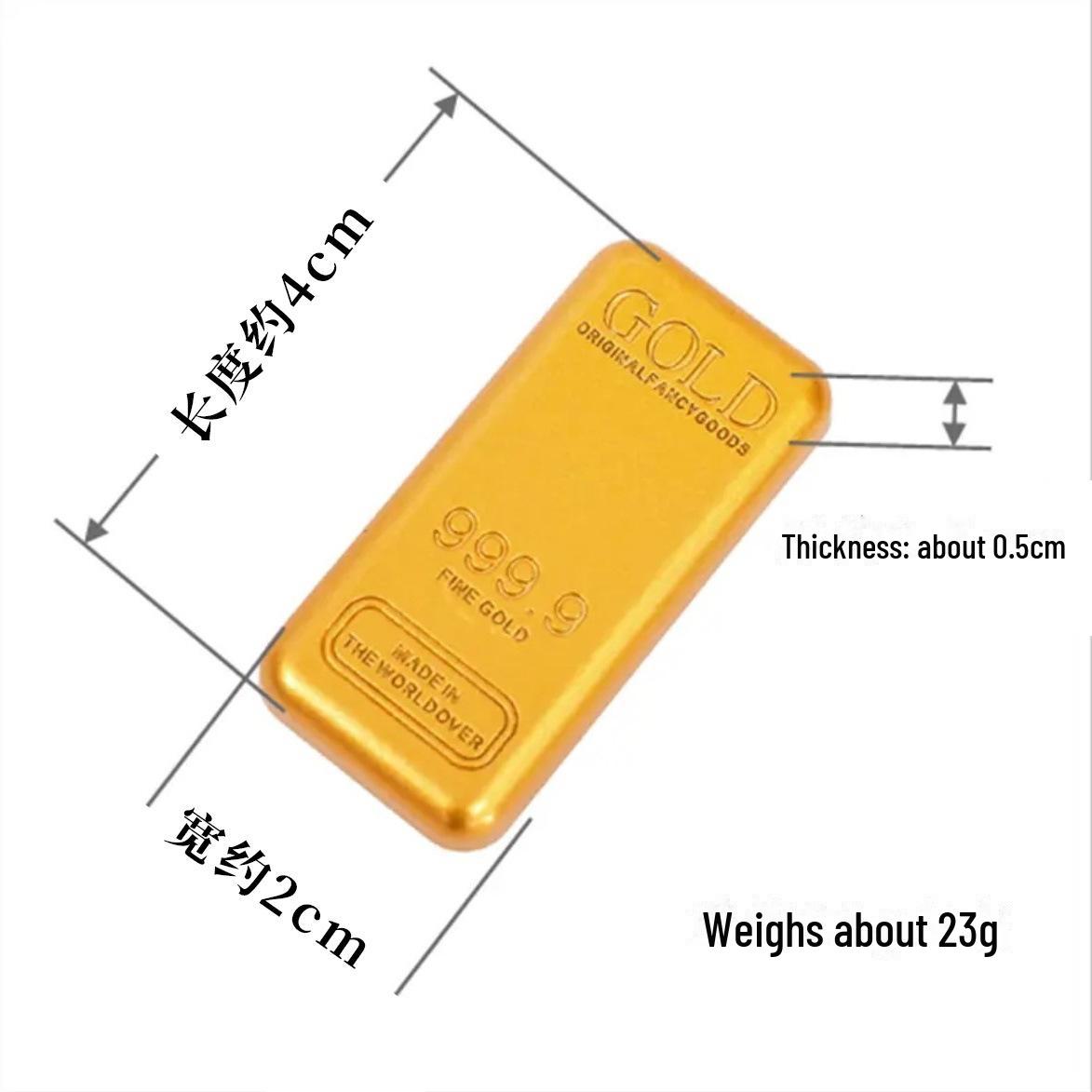 

Имитация песочного золота в слитке: Реквизит и сувенир для домашнего декора ручной работы 23g золотой