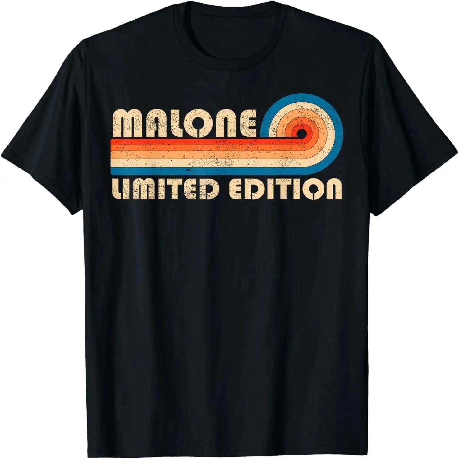 

MALONE Surname Retro Vintage 80s 90s Birthday Reunion T-Shirt XXXXXL різнокольоровий