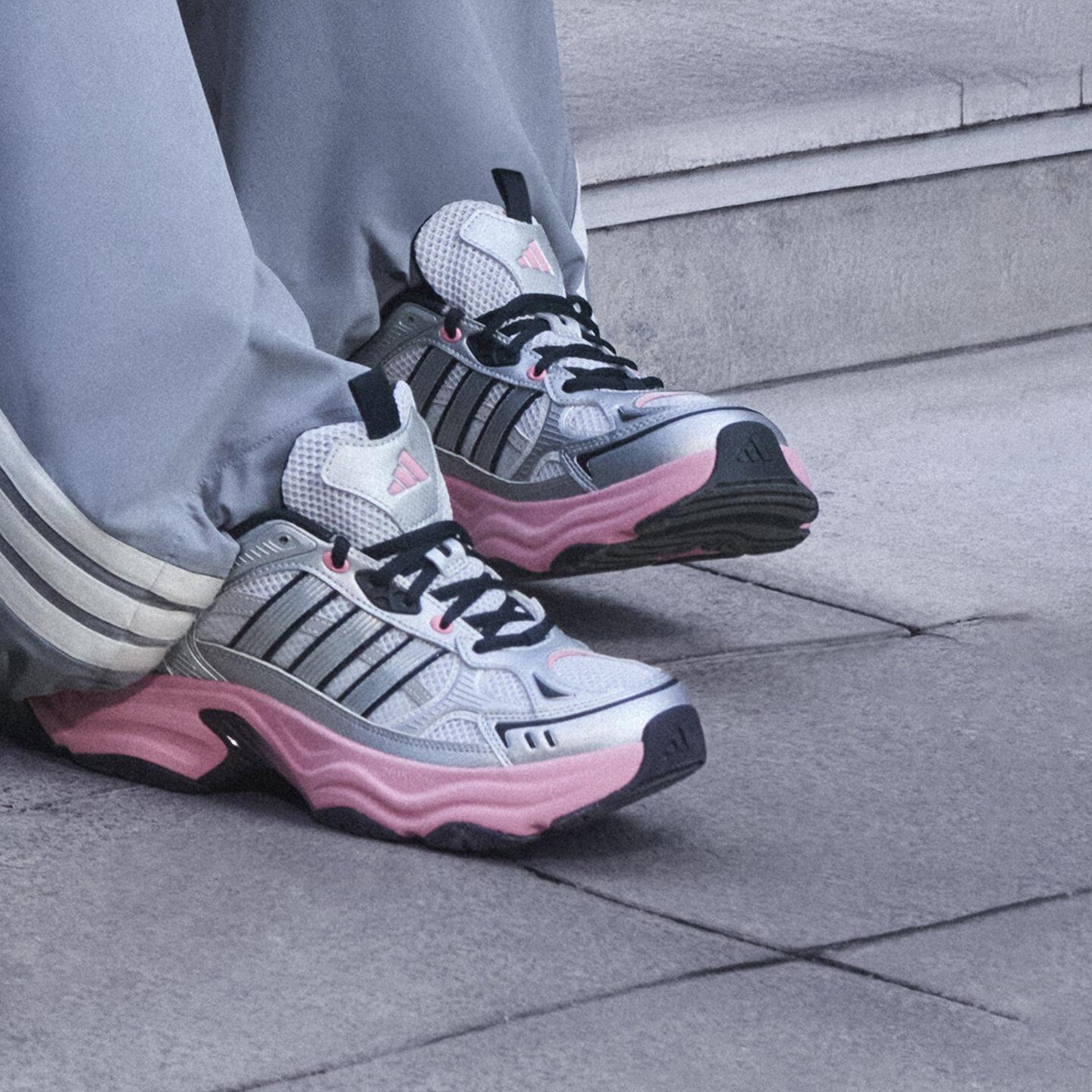Adidas XLG FIN PULSE Chunky Sneakers Women s Silver Pink 38.5