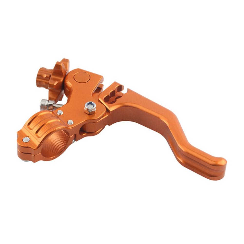Motorcycle Folding Handlebar Clutch Lever 22mm Short Stunt Brake Lever CNC Aluminum Alloy for Precision Control and Durability оранжевый