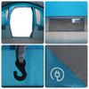 Family Tent with Roof Blue and Grey 576 x 325 x 213 cm