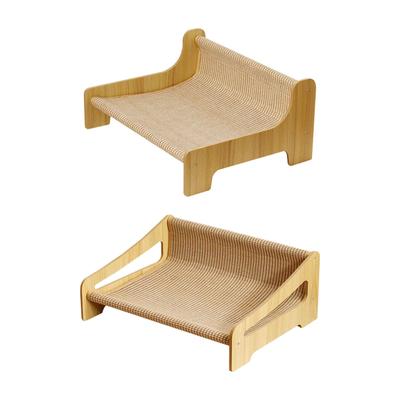 Cat Scratcher Bed Cat Couch Bed with Scratch Pad Cat Nest Furniture Kittens