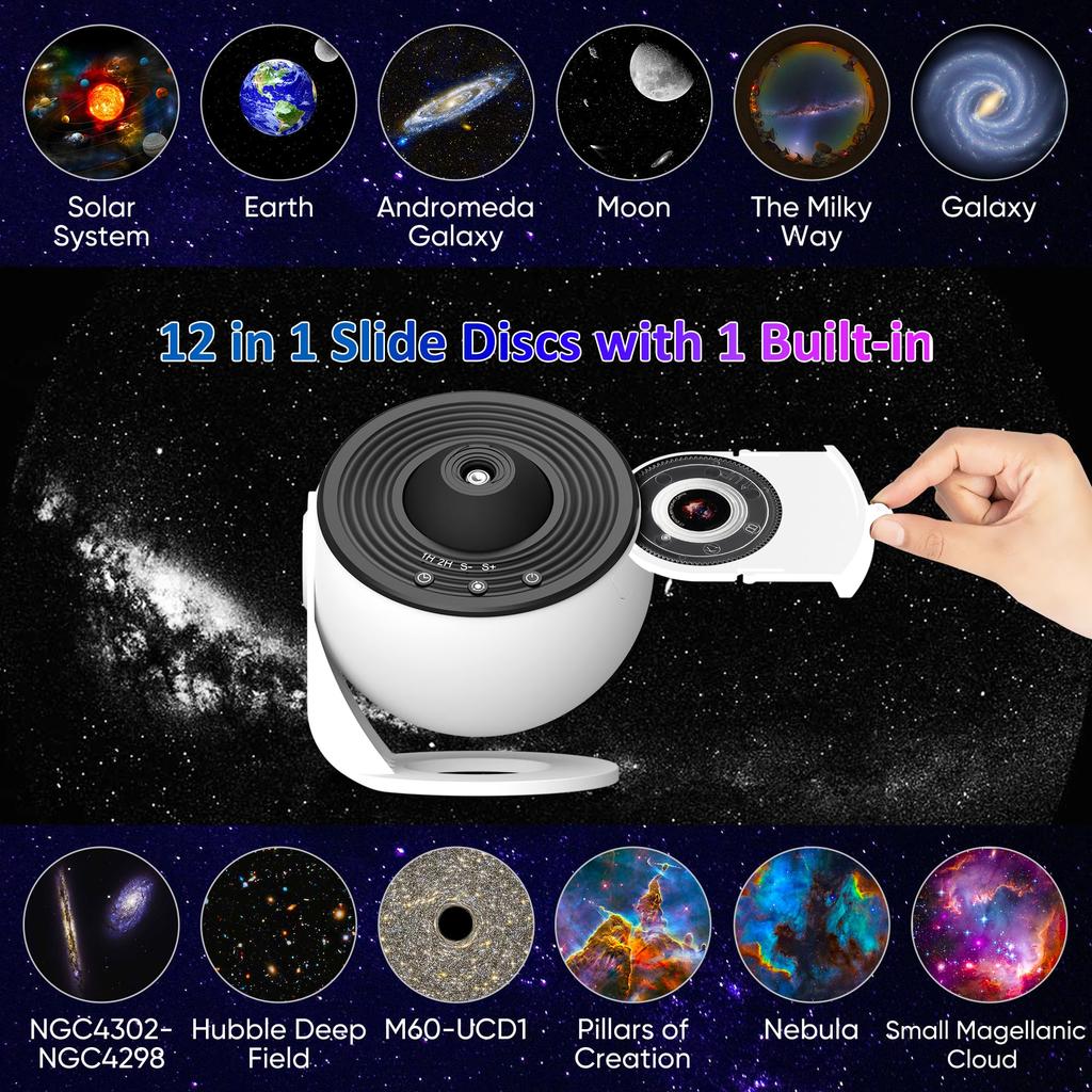 Planetarium Projector, 13 in 1 Star Projector Realistic Starry Sky Night Light Lamp
