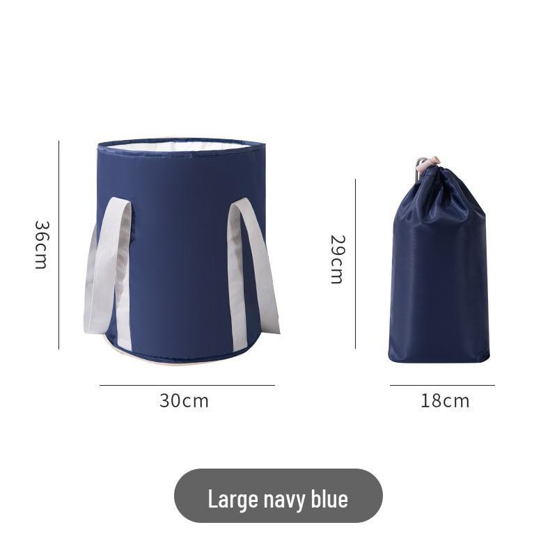 Portable Foldable Insulated Foot Bath Bucket for Adults - High Deep Over Calf Design