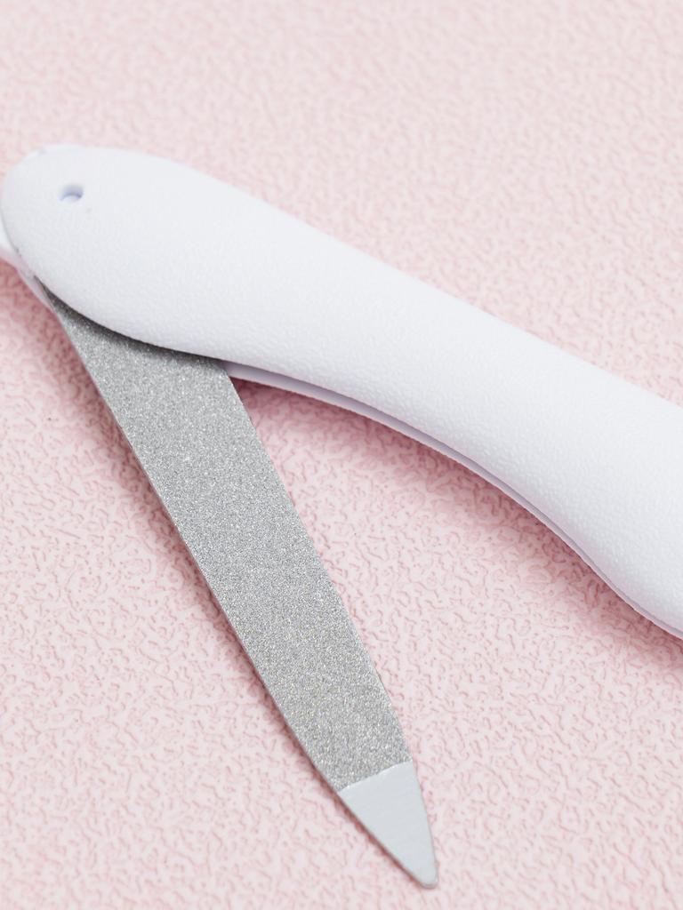 Lima de unhas dobrável de aço inoxidável