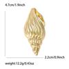 New Elegant Conch Shell Brooch Lapel Pins Badge High-end Exquisite Jewelry Brooches for Women and Men Fashion Accessories