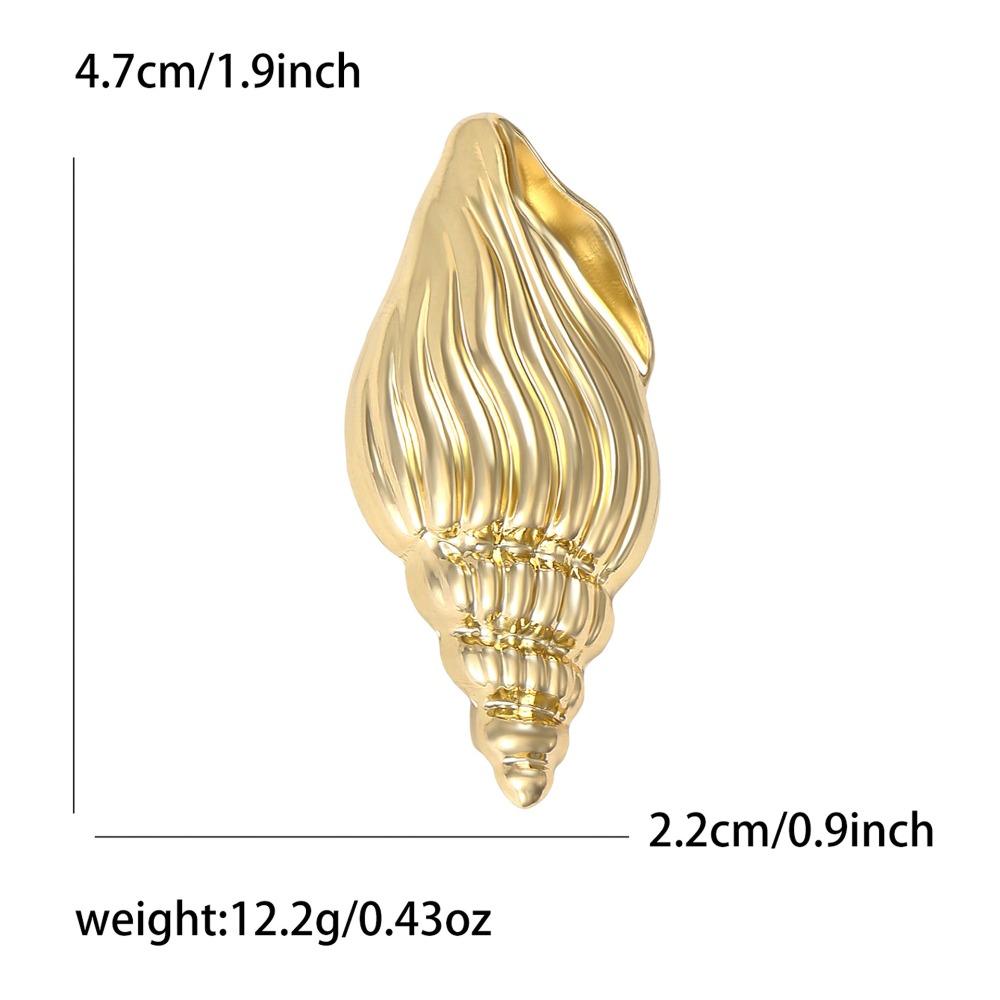 New Elegant Conch Shell Brooch Lapel Pins Badge High-end Exquisite Jewelry Brooches for Women and Men Fashion Accessories