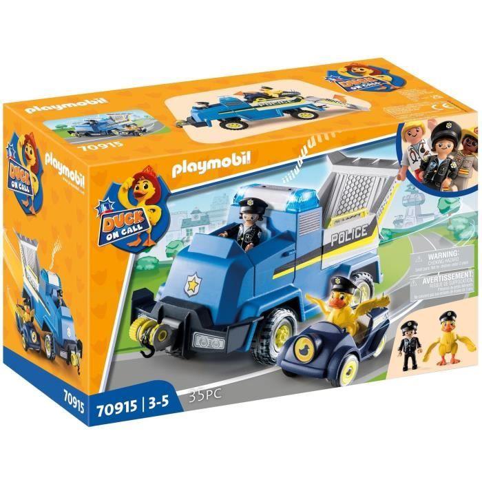 PLAYMOBIL - 70915 - DUCK ON CALL - Véhicule De Police - Avec 2 Personnages Et 1 Mini Voiture De Police