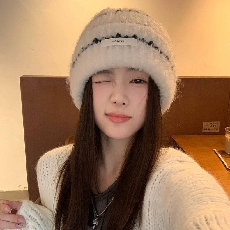 Knit Hat For Women Warm Fleece Beanie With Earmuff Protection For Winter Casual Wear